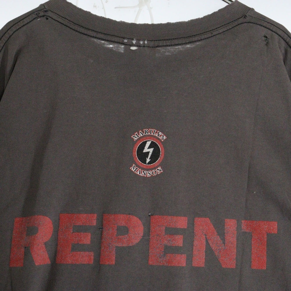 VINTAGE(ヴィンテージ) 90s MARILYN MANSON REPENT TEE マリリンマンソン レペント 両面プリント半袖Tシャツ カットソー グレー