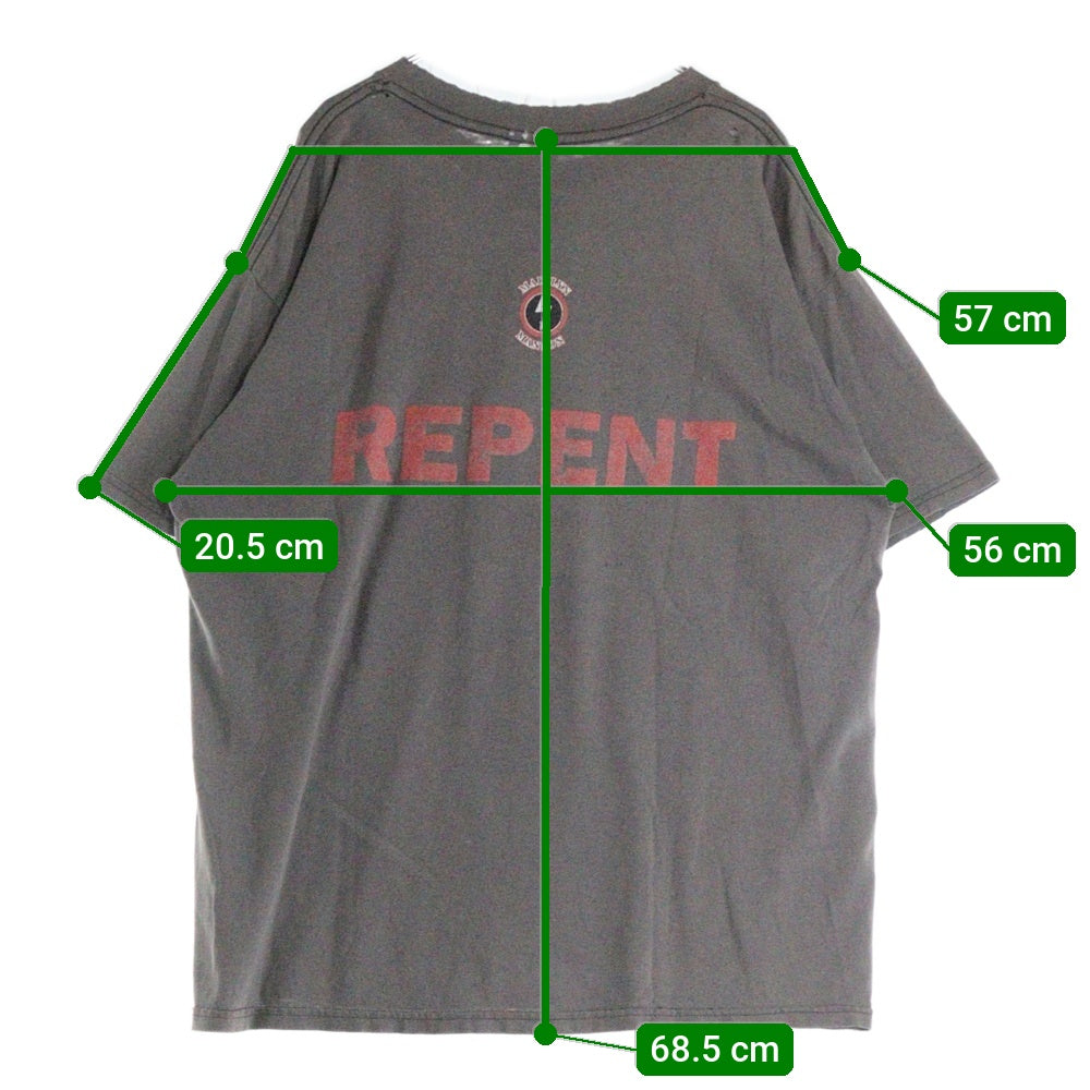 VINTAGE(ヴィンテージ) 90s MARILYN MANSON REPENT TEE マリリンマンソン レペント 両面プリント半袖Tシャツ カットソー グレー