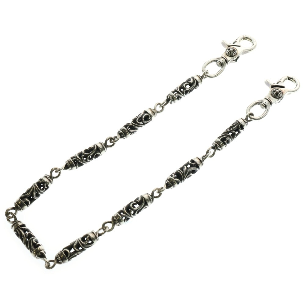 CHROME HEARTS(クロムハーツ) ROLLER LONG-T/2クリップロング ローラー ウォレットチェーン シルバー
