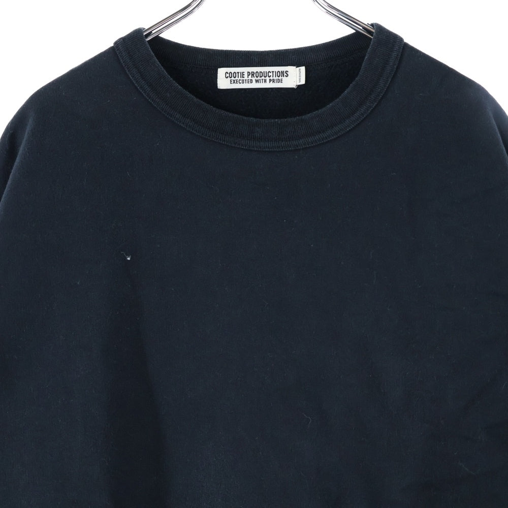 COOTIE(クーティー) COMPACT YARN CREWNECK SWEATSHIRT コンパクトロゴクルーネックスウェットトレーナー ブラック