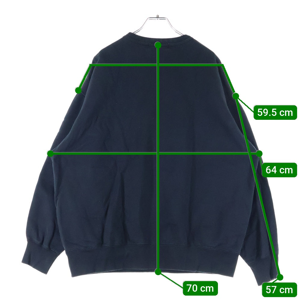 COOTIE(クーティー) COMPACT YARN CREWNECK SWEATSHIRT コンパクトロゴクルーネックスウェットトレーナー ブラック