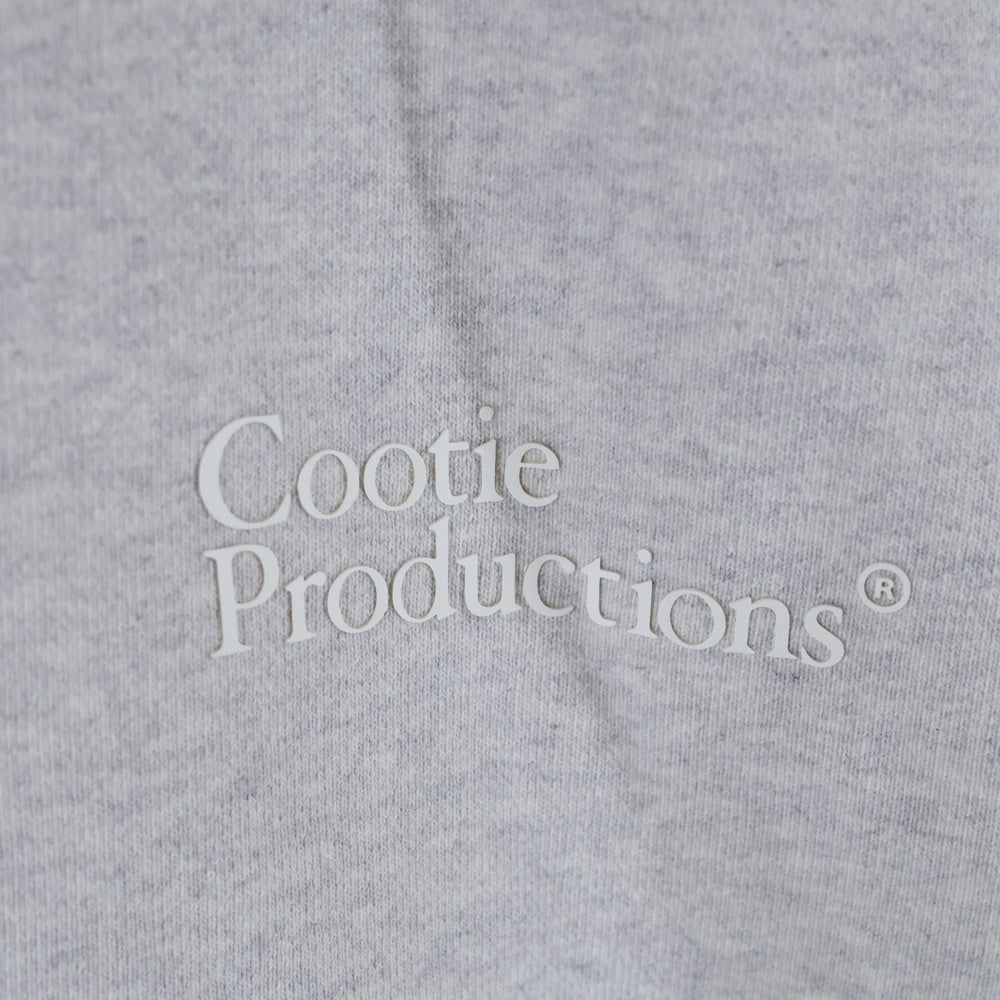 COOTIE(クーティー) フロッキーロゴスウェットトレーナー グレー