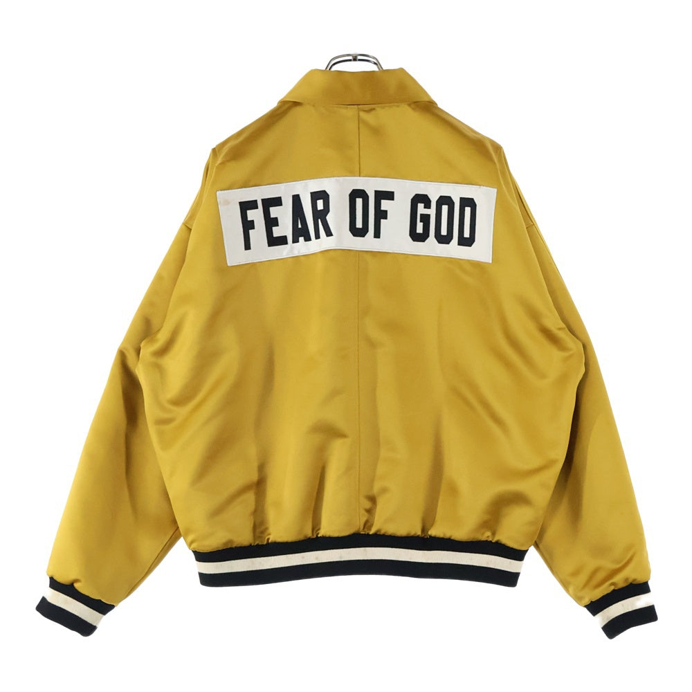 FEAR OF GOD(フィアオブゴッド) Fifth Collection Satin Baseball Jacket フィアオブゴッド 5thコレクション サテンベースボールジャケット スタジャン イエロー