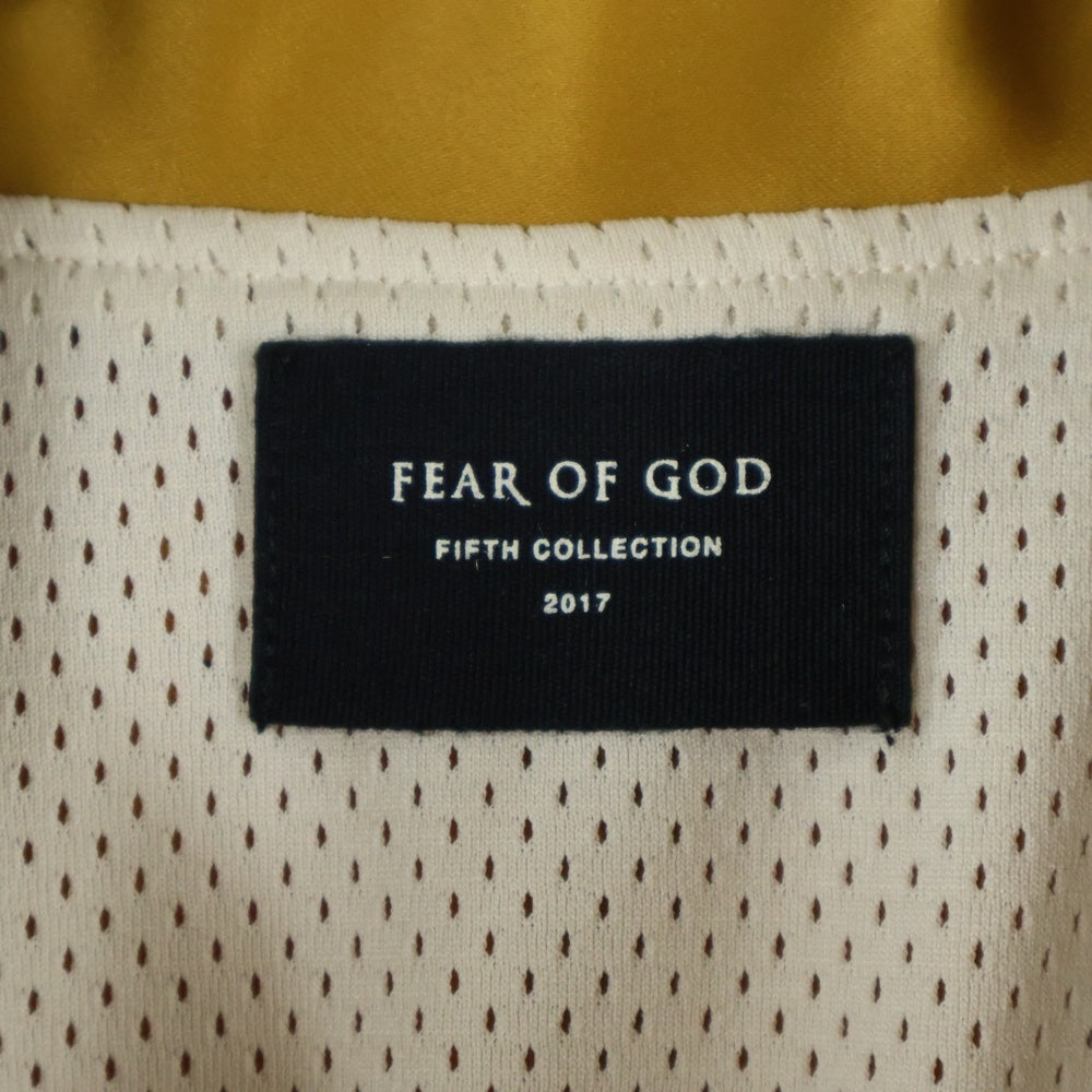 FEAR OF GOD(フィアオブゴッド) Fifth Collection Satin Baseball Jacket フィアオブゴッド 5thコレクション サテンベースボールジャケット スタジャン イエロー