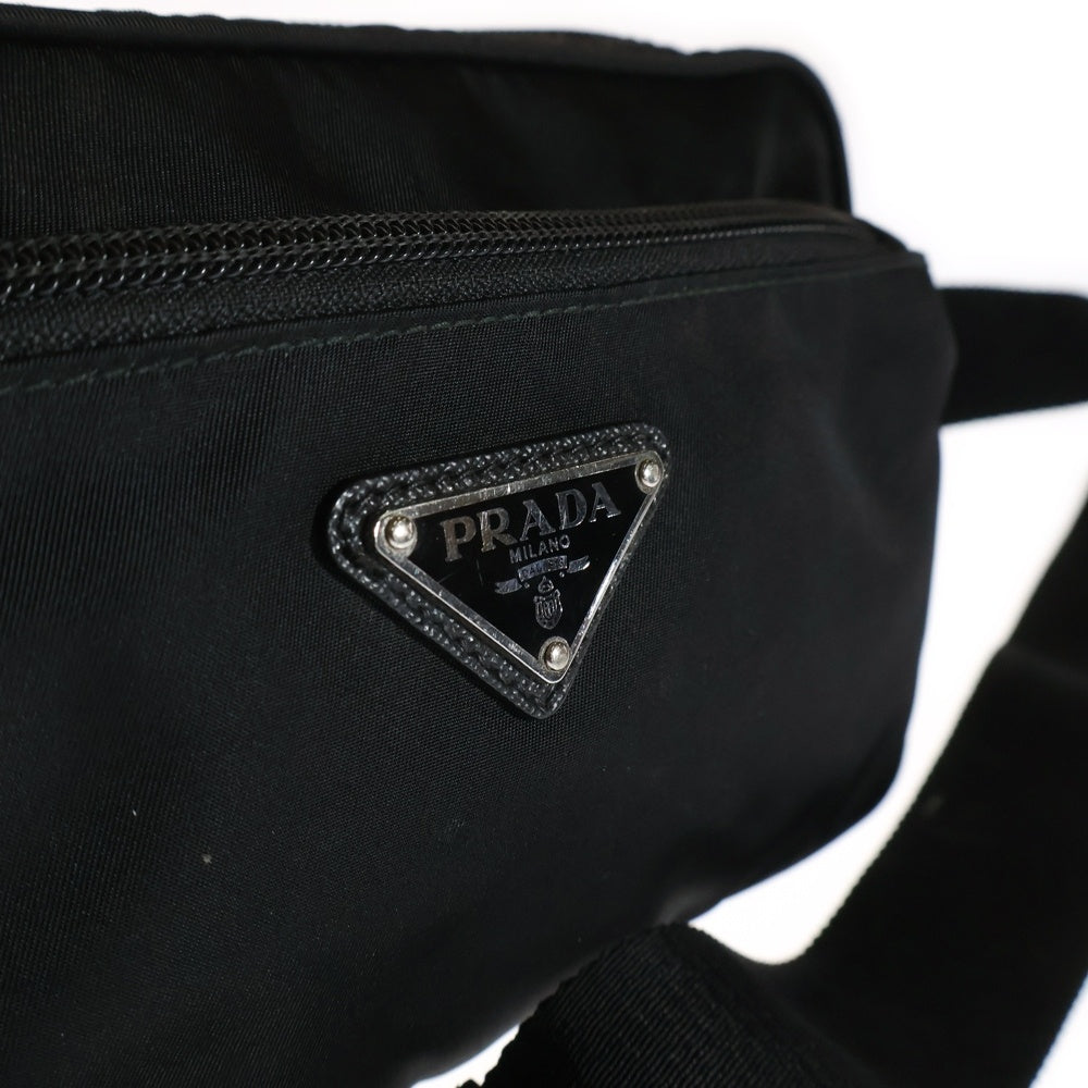 PRADA(プラダ) Re-Nylon TESSUTO MONTAGN サフィアーノ リナイロン ウエストボディバッグ 2VL977 ブラック