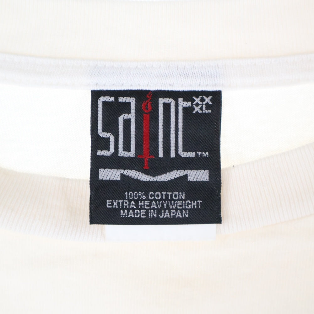 SAINT MICHAEL(セントマイケル) 22AW HOLY MOTHER SM-A22-0000-007 フロントプリント 半袖Tシャツ カットソー ホワイト