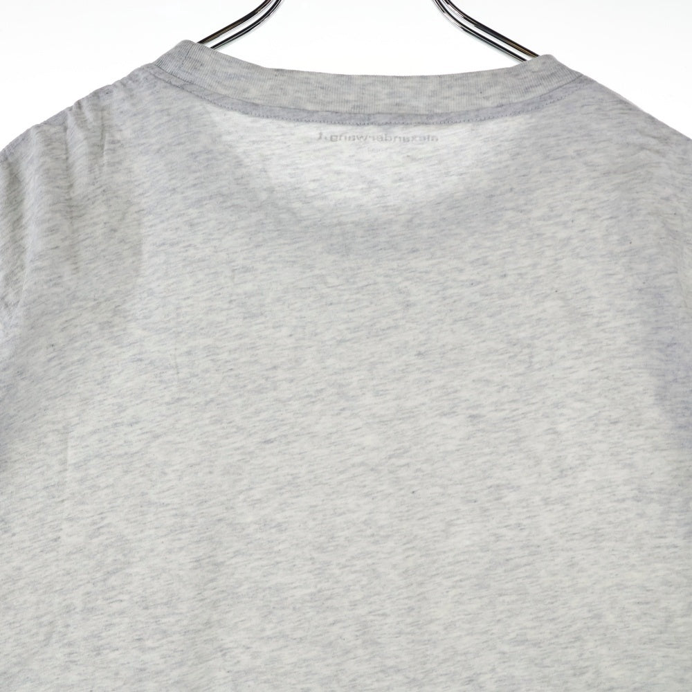 ALEXANDER WANG(アレキサンダーワン) パフロゴ半袖Tシャツ カットソー グレー レディース