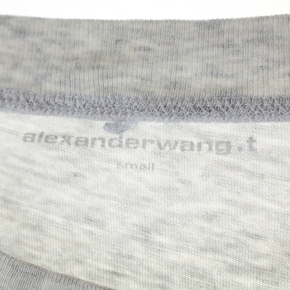 ALEXANDER WANG(アレキサンダーワン) パフロゴ半袖Tシャツ カットソー グレー レディース