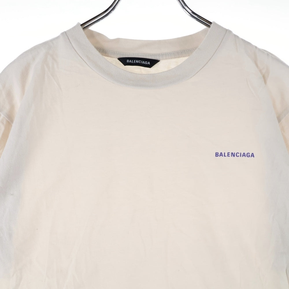 BALENCIAGA(バレンシアガ) ロゴプリント半袖tシャツ カットソー 556155 TGV72 ホワイト キッズ/レディース