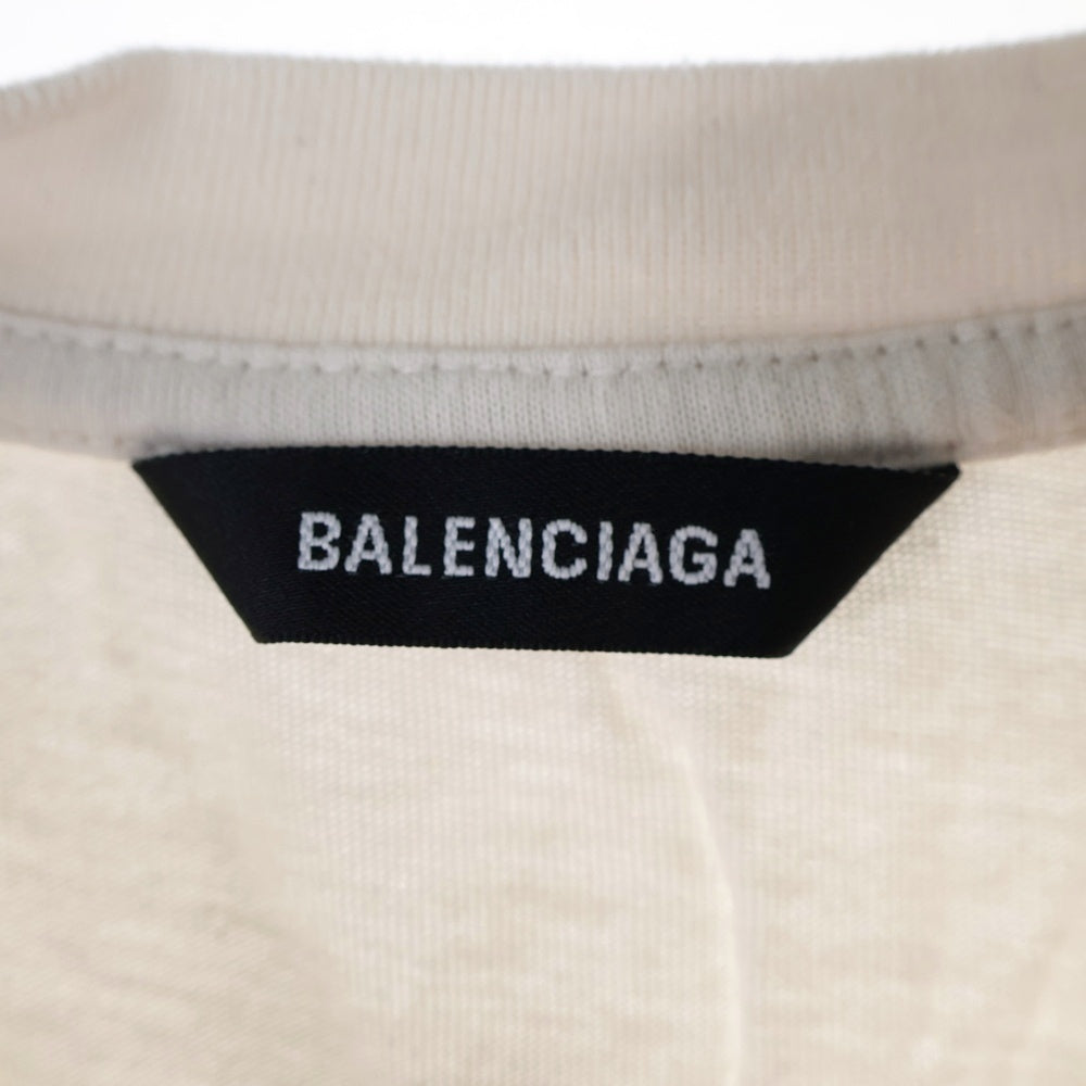 BALENCIAGA(バレンシアガ) ロゴプリント半袖tシャツ カットソー 556155 TGV72 ホワイト キッズ/レディース
