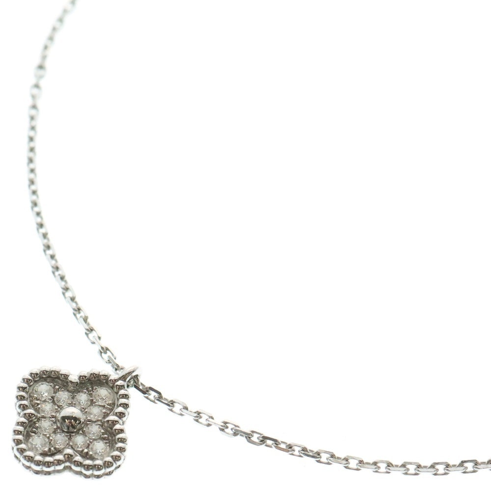 Van Cleef & Arpels(ヴァンクリーフアンドアーペル) スウィート アルハンブラ パヴェダイヤ ペンダント 18KWG ホワイトゴールド VCARO85900