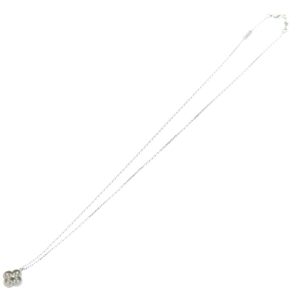 Van Cleef & Arpels(ヴァンクリーフアンドアーペル) スウィート アルハンブラ パヴェダイヤ ペンダント 18KWG ホワイトゴールド VCARO85900