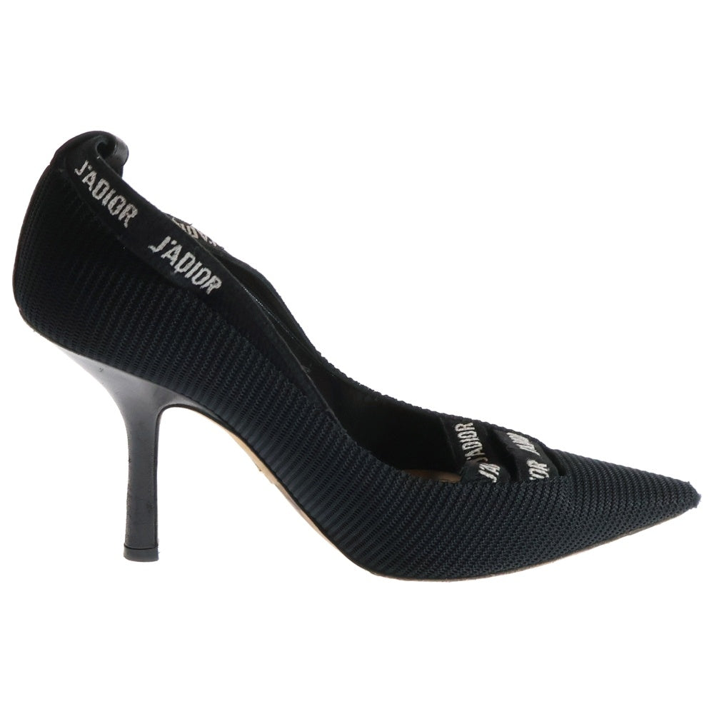 Christian Dior(クリスチャンディオール) J'A DIOR ポインテッドトゥ リボン ヒールパンプス ブラック レディース