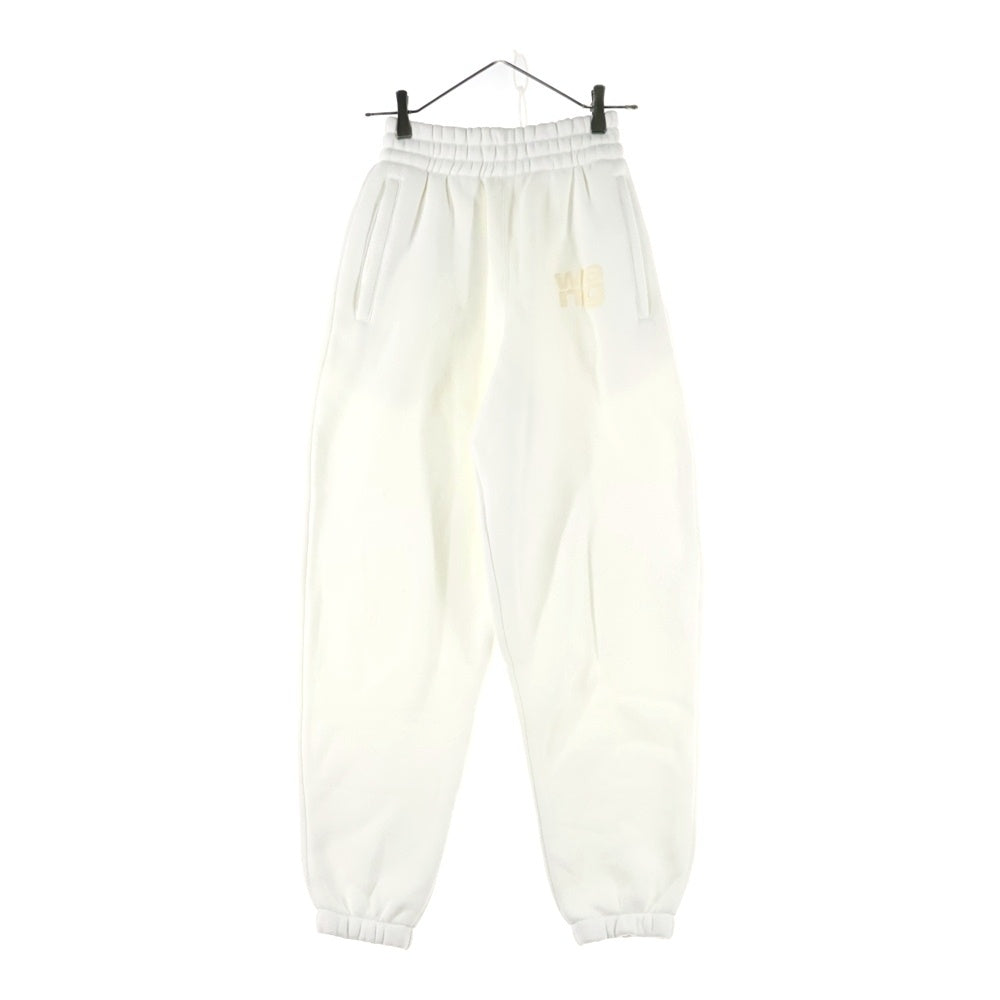 ALEXANDER WANG(アレキサンダーワン) パフロゴヘビーウェイトスウェットパンツ 4CC3224348 ホワイト レディース