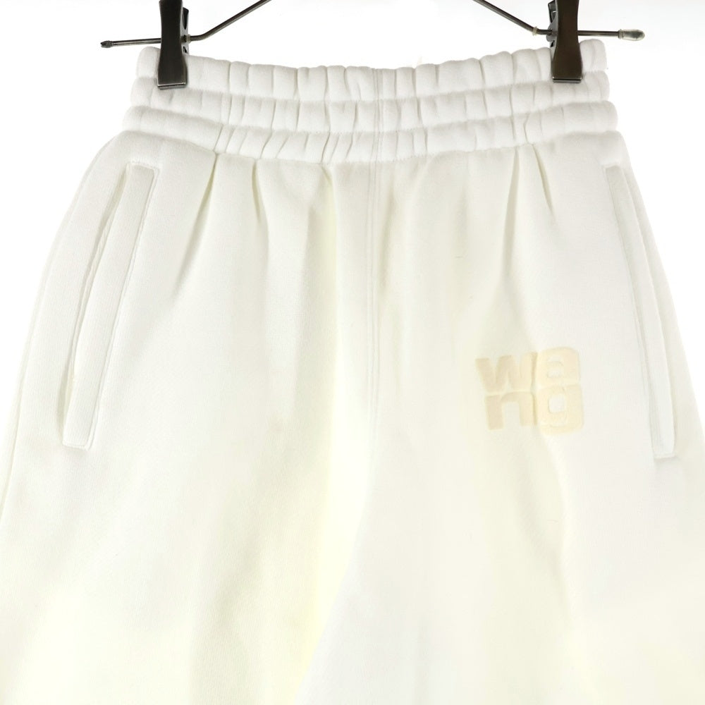 ALEXANDER WANG(アレキサンダーワン) パフロゴヘビーウェイトスウェットパンツ 4CC3224348 ホワイト レディース