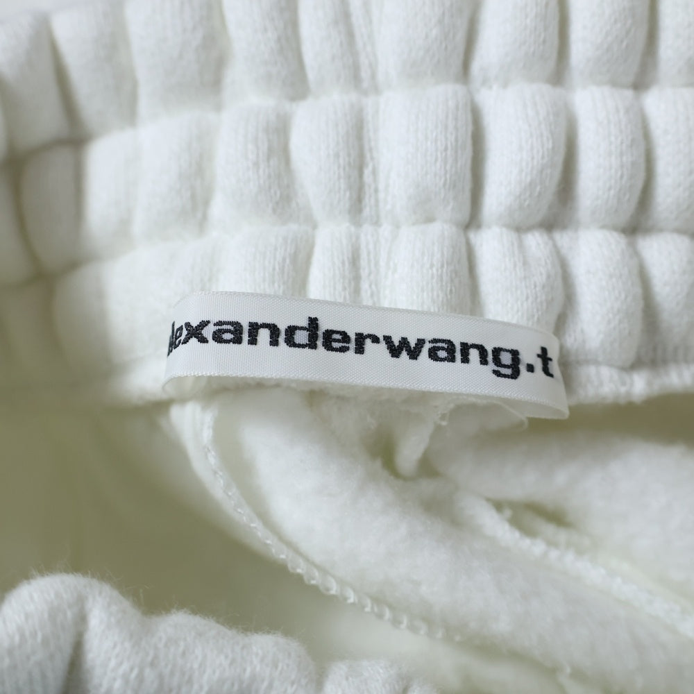 ALEXANDER WANG(アレキサンダーワン) パフロゴヘビーウェイトスウェットパンツ 4CC3224348 ホワイト レディース