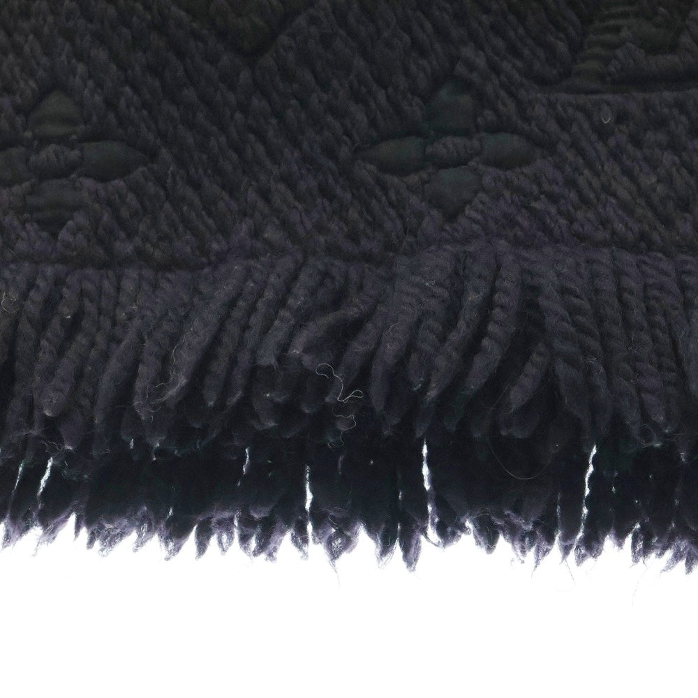 LOUIS VUITTON(ルイヴィトン) エシャルプ ロゴマニア モノグラム シルク混ウールマフラー 413287 ブラック/パープル