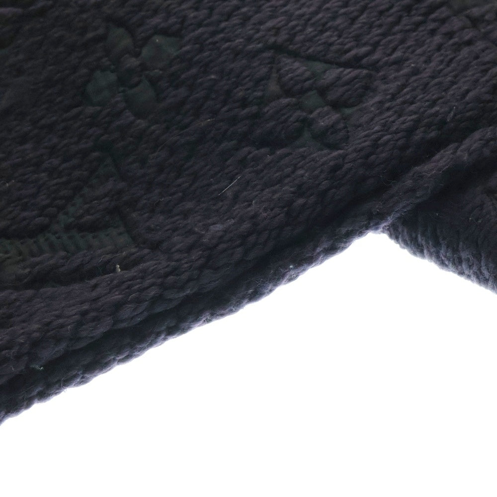 LOUIS VUITTON(ルイヴィトン) エシャルプ ロゴマニア モノグラム シルク混ウールマフラー 413287 ブラック/パープル