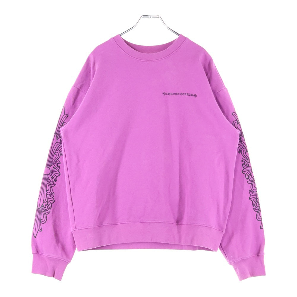 CHROME HEARTS(クロムハーツ) 21SS×MATTY BOY PPO PHYSM SWTSHRT マッティボーイ フィズム スパイダーウェブ プリントスウェットトレーナー パープル