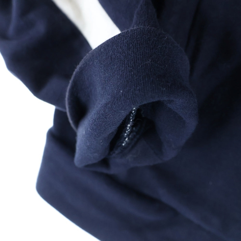 PRADA(プラダ) サイドラインタイトフィットジップアップフーディーパーカー R142 D8R ネイビー レディース