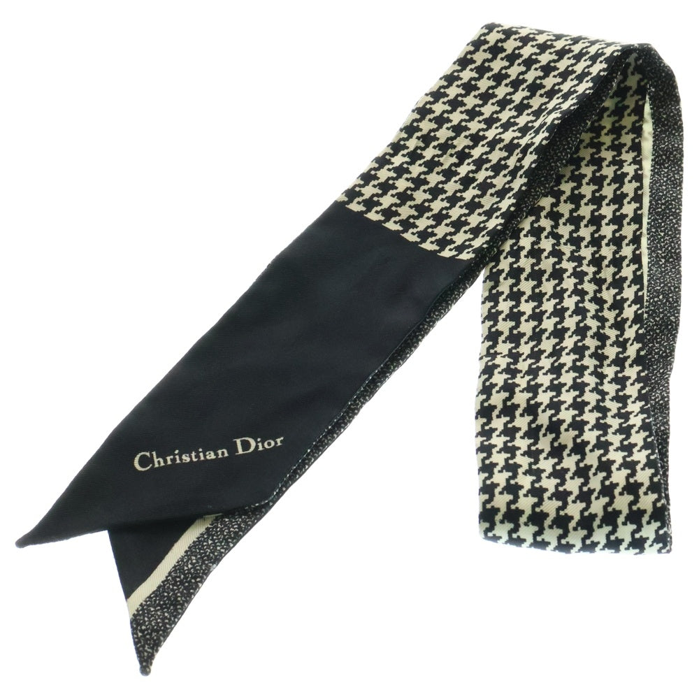 Christian Dior(クリスチャンディオール) ツイリー 30 MONTAIGNE ミッツァ スカーフ 15MON106I601 ブラック/ホワイト レディース