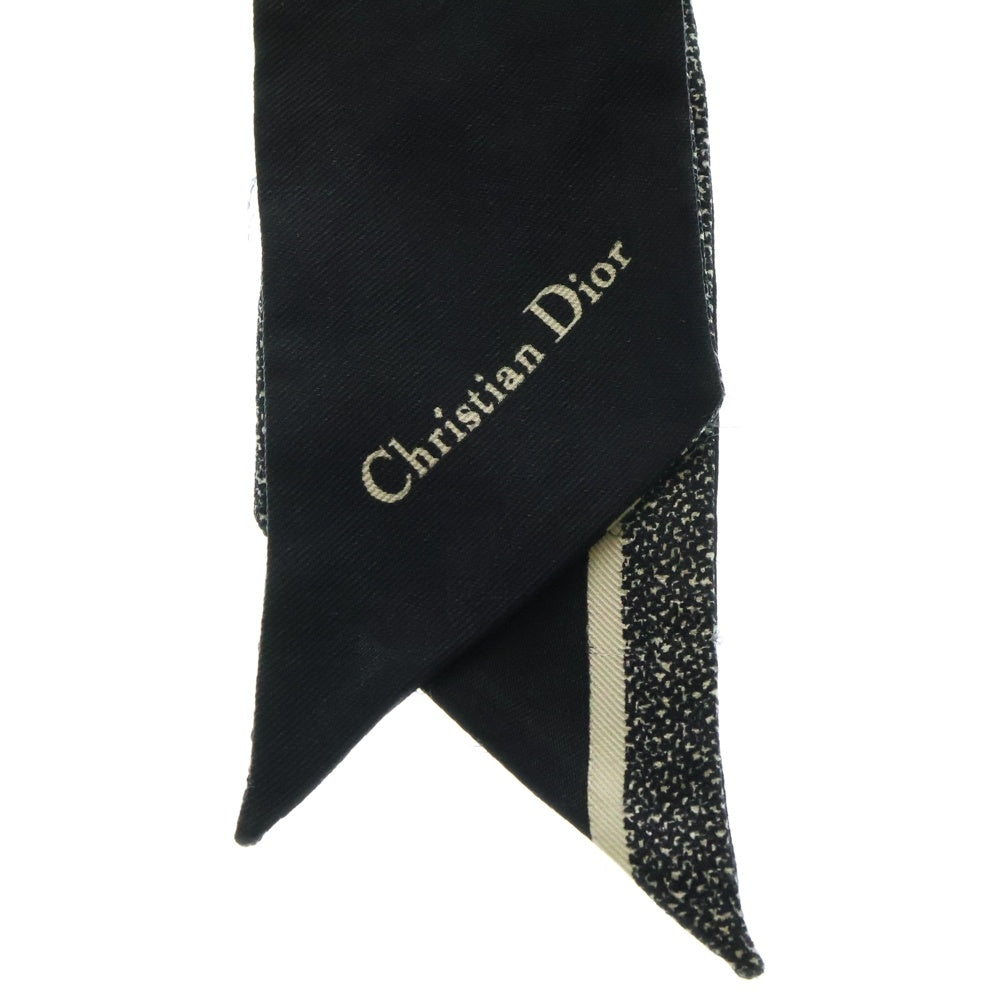 Christian Dior(クリスチャンディオール) ツイリー 30 MONTAIGNE ミッツァ スカーフ 15MON106I601 ブラック/ホワイト レディース