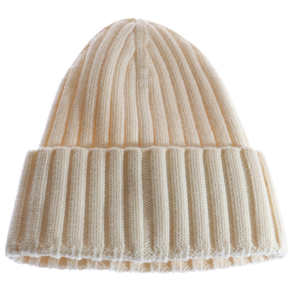 MONCLER(モンクレール) BERRETTO TRICOT アイコンパッチビーニー ニットキャップ H20933B00037 クリーム