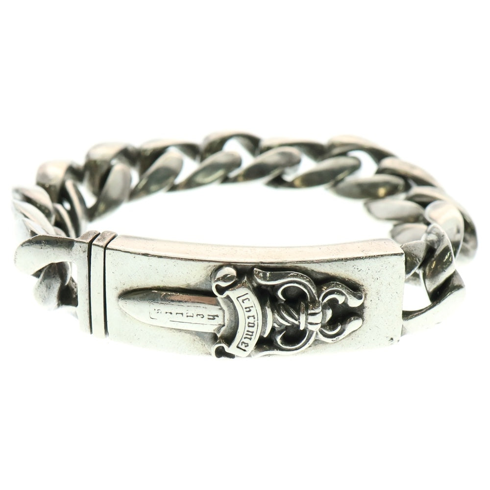 CHROME HEARTS(クロムハーツ) ID DAGGER ダガーIDクラシックリンクブレスレット 13LINK シルバー BCA156