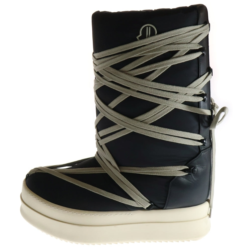 Rick Owens(リックオウエンス) ×MONCLER BIGROCKS MU02C4H20M3863 モンクレール ビッグロックス ロングブーツ ブラック