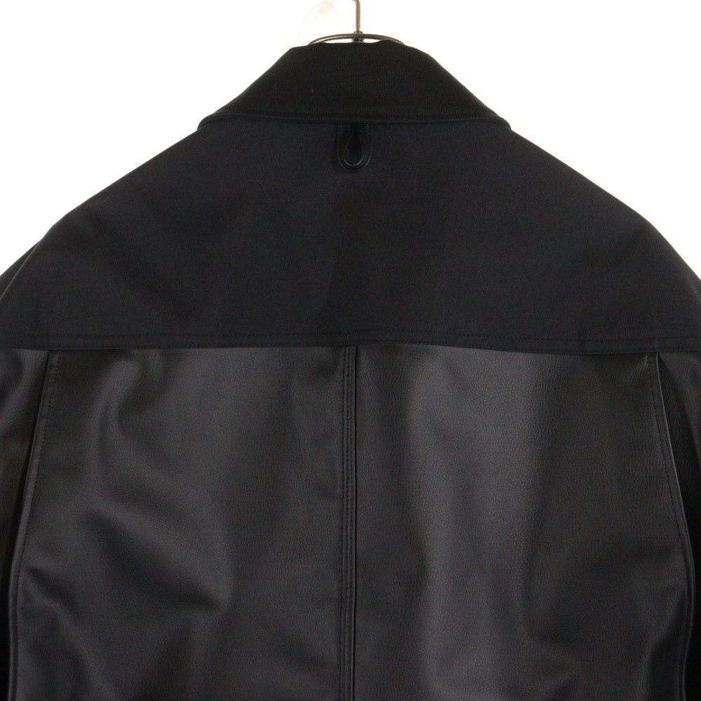 eYe COMME des GARCONS JUNYA WATANABE MAN(アイ コム デ ギャルソン ジュンヤ ワタナベ マン) 24SS×Carhartt カーハート エステルオックスフェイクレザージャケット 綿ダック WM-J904 ブラック