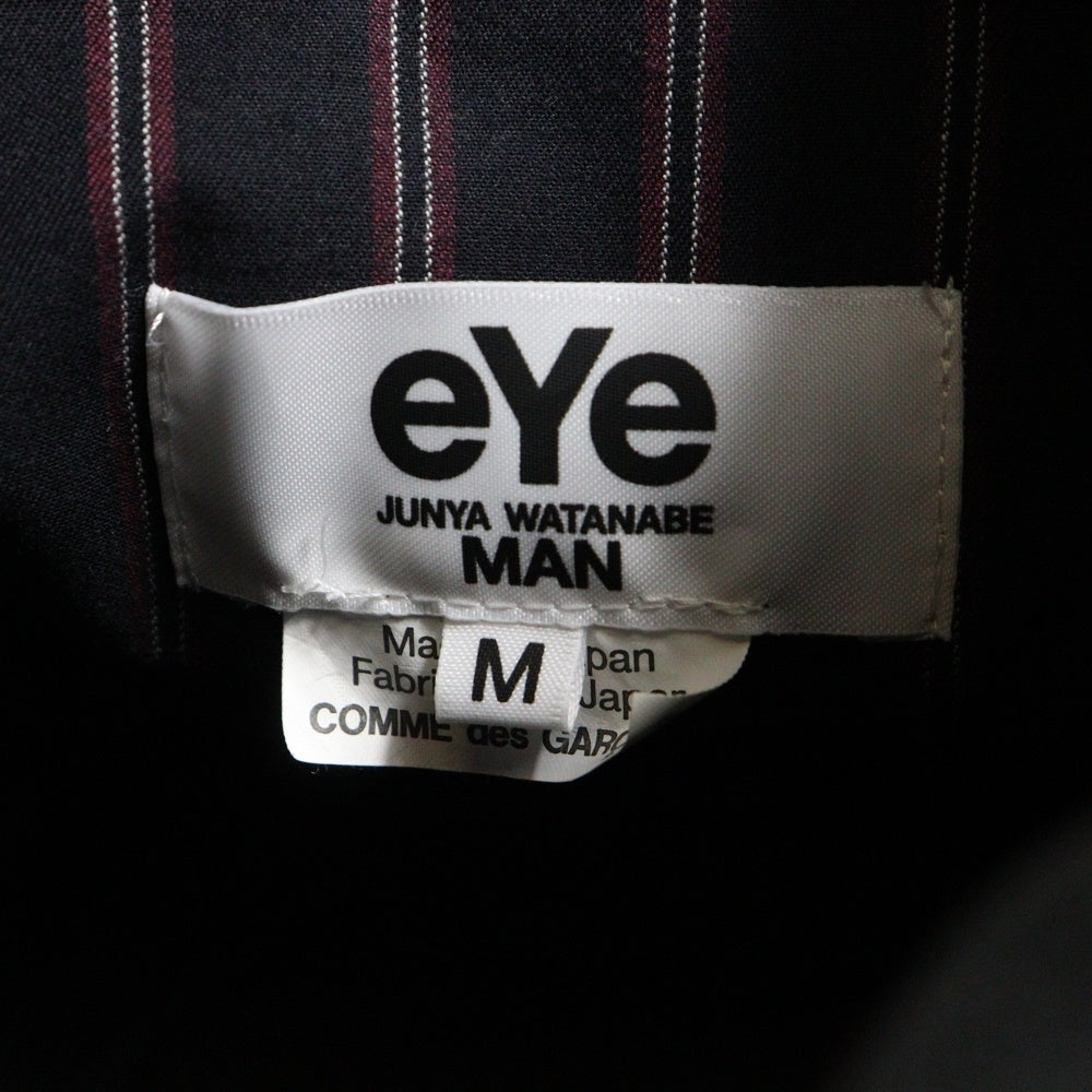 eYe COMME des GARCONS JUNYA WATANABE MAN(アイ コム デ ギャルソン ジュンヤ ワタナベ マン) 24SS×Carhartt カーハート エステルオックスフェイクレザージャケット 綿ダック WM-J904 ブラック