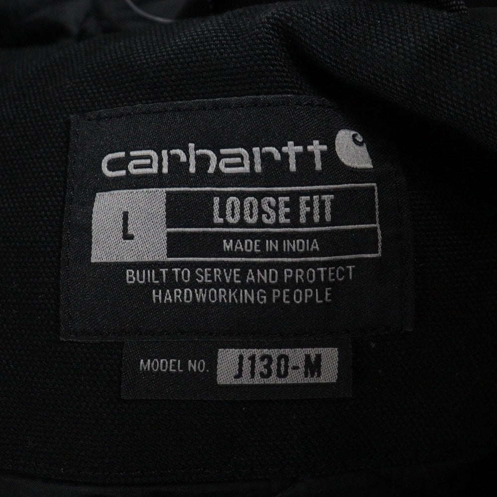 CARHARTT(カーハート) WASHED DUCK INSULATED ACTIVE JACKET ウォッシュドダックアクティブジャケット J130 ブラック