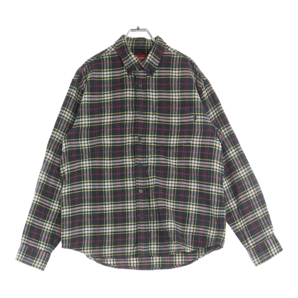 SUPREME(シュプリーム) 20AW Tartan Flannel Shirt Black タータンフランネルチェック長袖シャツ ブラック/マルチ