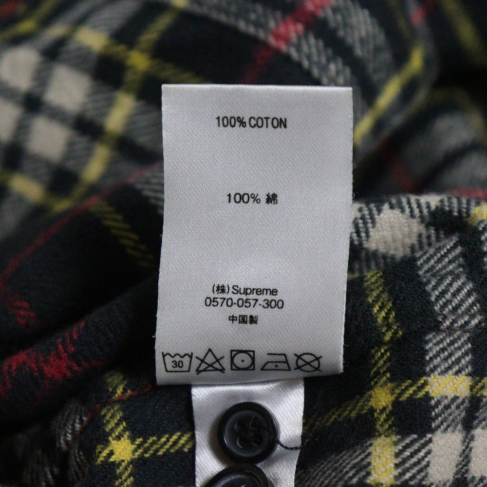 SUPREME(シュプリーム) 20AW Tartan Flannel Shirt Black タータンフランネルチェック長袖シャツ ブラック/マルチ