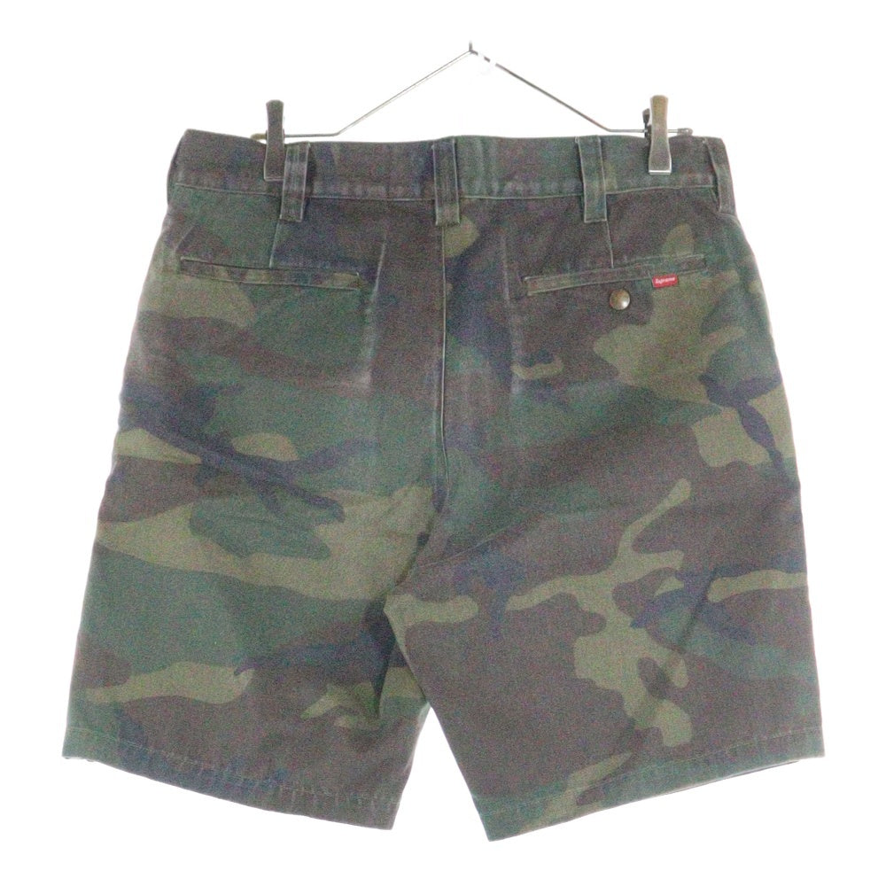 SUPREME(シュプリーム) 14SS Work Short ワークショーツ ハーフパンツ カモフラ グリーン
