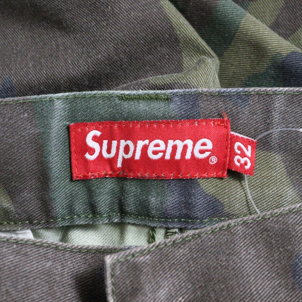 SUPREME(シュプリーム) 14SS Work Short ワークショーツ ハーフパンツ カモフラ グリーン