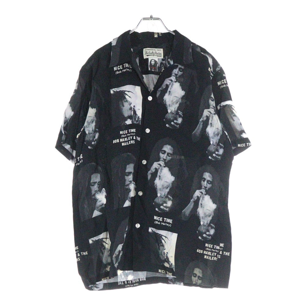 WACKO MARIA(ワコマリア) BOB MARLEY HAWAIIAN SHIRT ボブマーリー ハワイアンシャツ ブラック