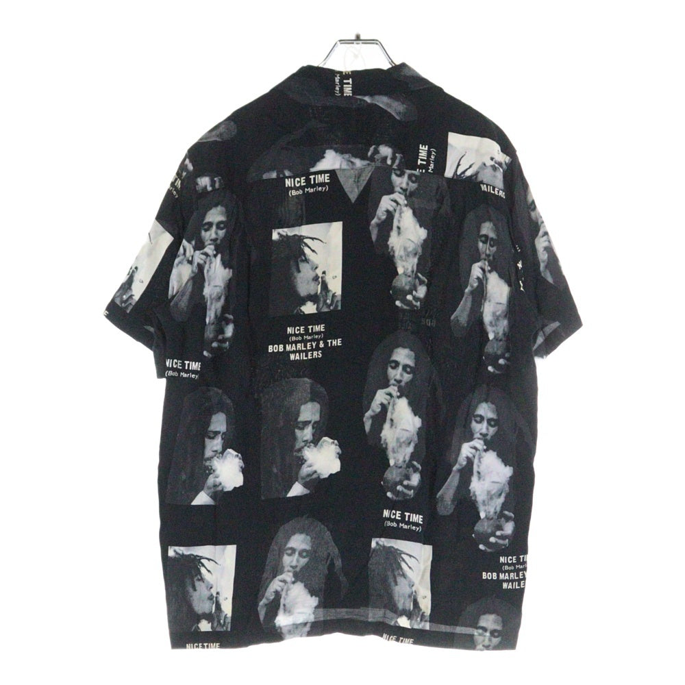 WACKO MARIA(ワコマリア) BOB MARLEY HAWAIIAN SHIRT ボブマーリー ハワイアンシャツ ブラック