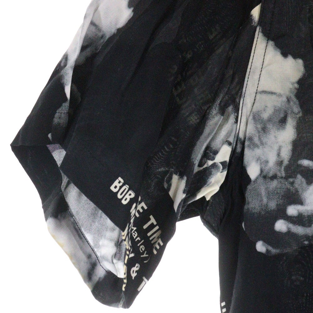 WACKO MARIA(ワコマリア) BOB MARLEY HAWAIIAN SHIRT ボブマーリー ハワイアンシャツ ブラック