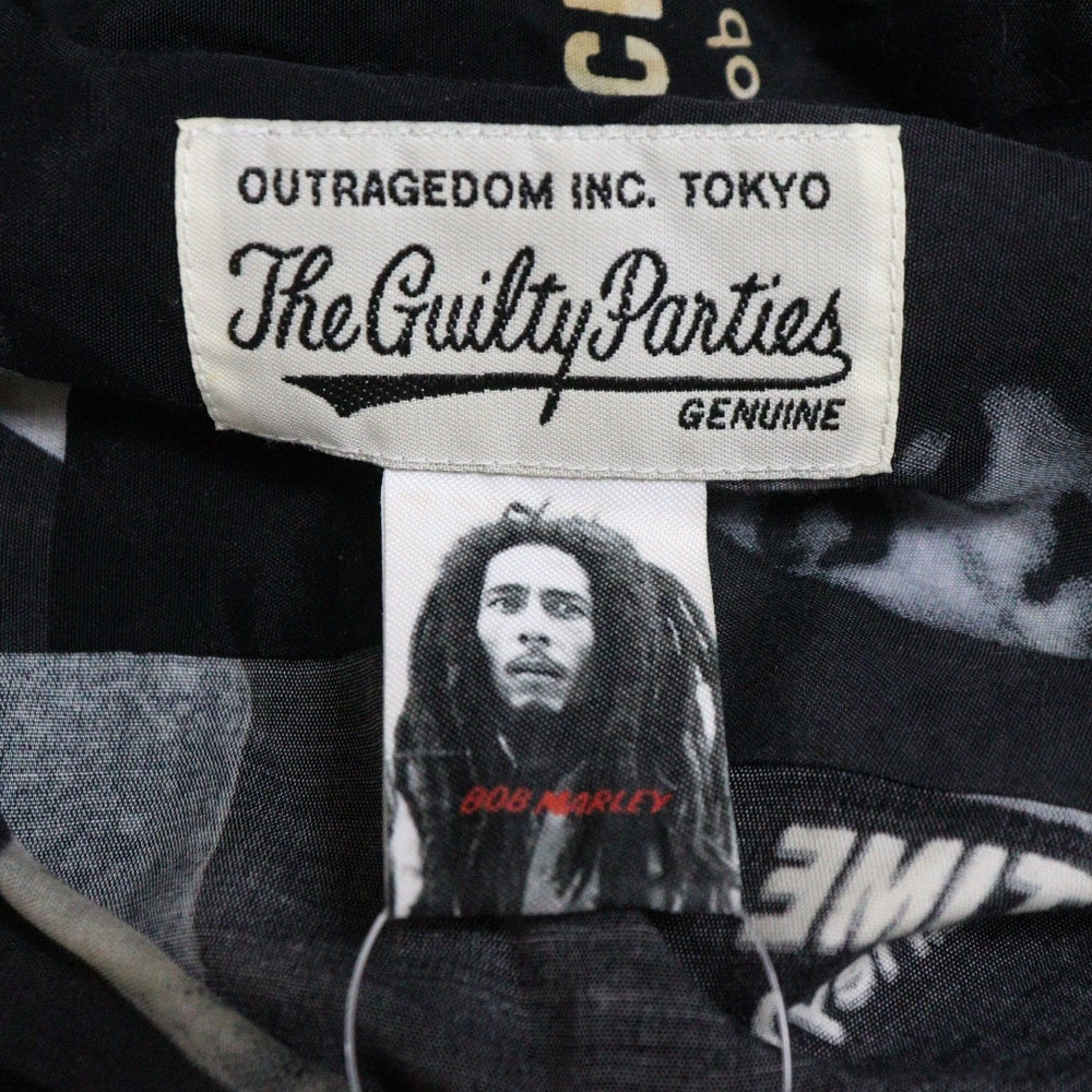 WACKO MARIA(ワコマリア) BOB MARLEY HAWAIIAN SHIRT ボブマーリー ハワイアンシャツ ブラック