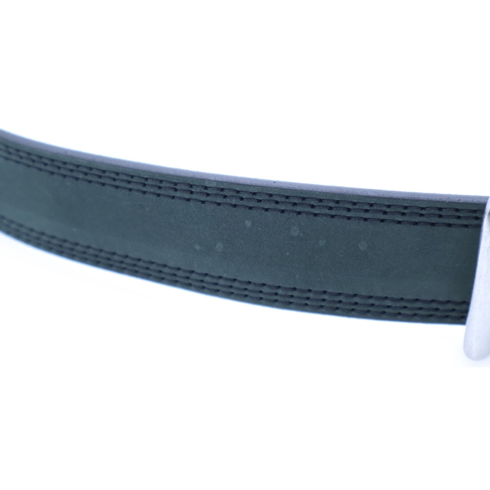 CARHARTT(カーハート) Leather Triple Stitch Belt Logo Buckle WB5507-M レザーベルト ロゴ刻印 バックル ブラック