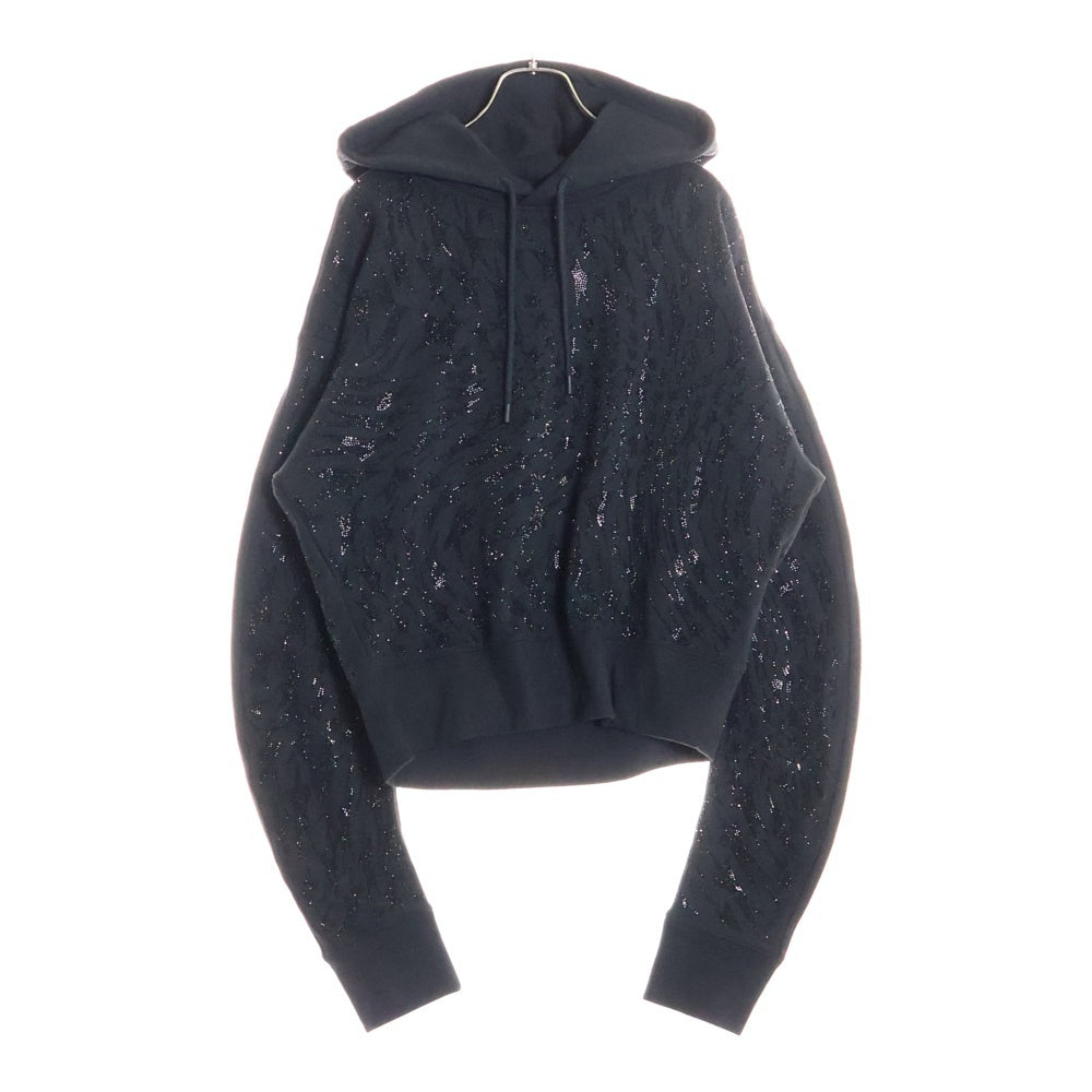 MUGLER(ミュグレー) ×H&M ラインストーン パーカー フーディー ブラック