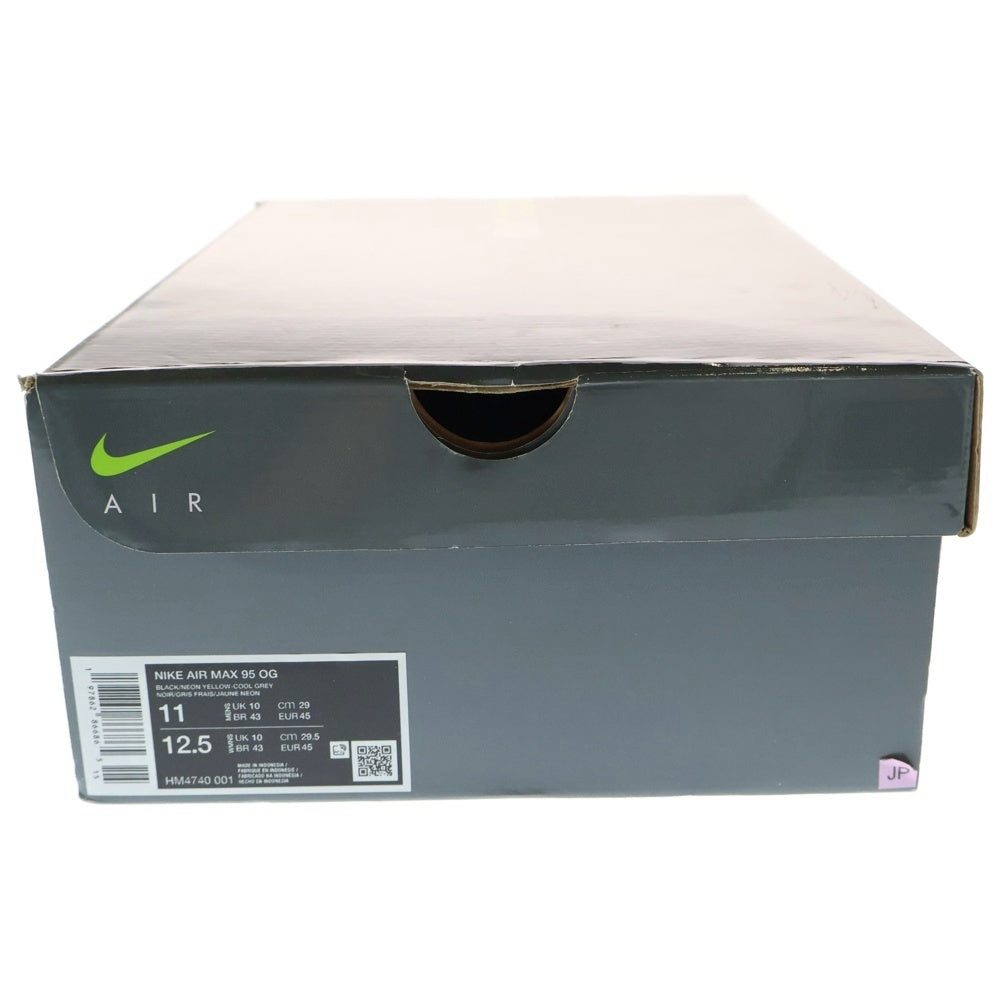 NIKE(ナイキ) AIR MAX 95 OG Neon Yellow 2025 HM4740-001 エア マックス 95 ローカットスニーカー US11/29.0cm ネオンイエロー/イエローグラデ/グレー