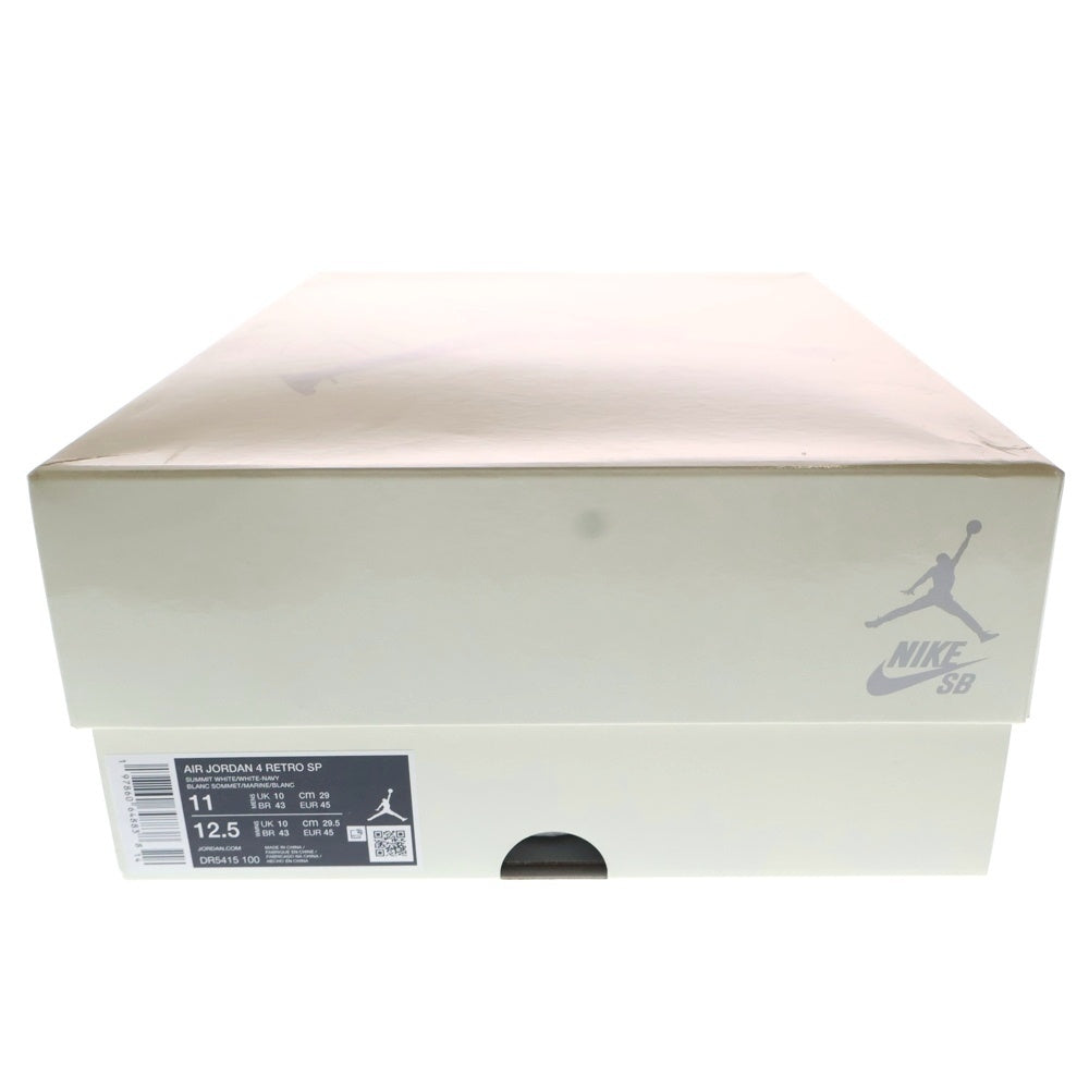 NIKE(ナイキ) AIR JORDAN 4 RETRO SP SUMMIT WHITE DR5415-100 エアジョーダン レトロ サミットホワイト ミッドカットスニーカー US11/29.0cm ホワイト/ブルー