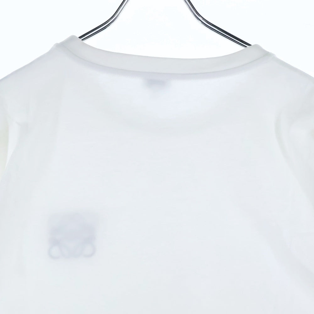 LOEWE(ロエベ) アナグラムロゴクルーネック半袖Tシャツ カットソー H6299000CR ホワイト