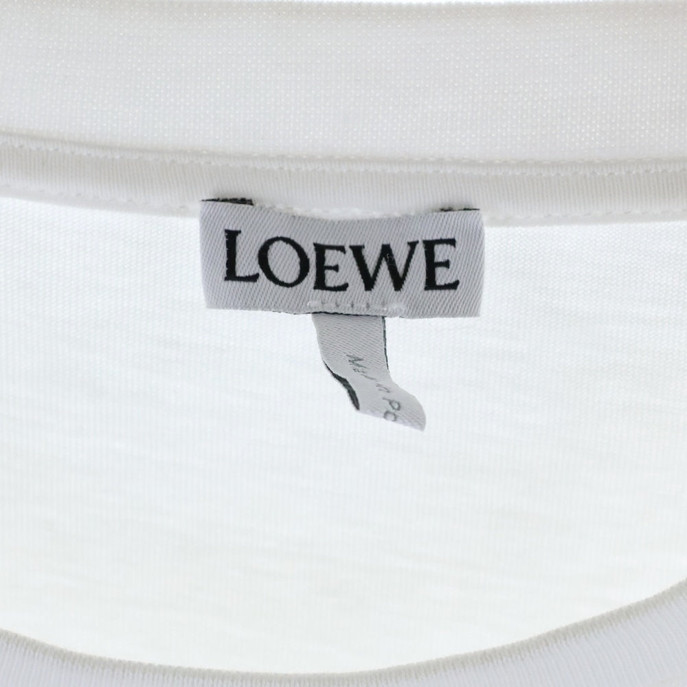 LOEWE(ロエベ) アナグラムロゴクルーネック半袖Tシャツ カットソー H6299000CR ホワイト