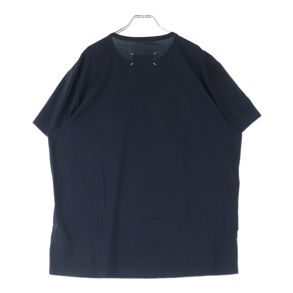 Maison Martin Margiela(メゾンマルタンマルジェラ) アップサイドダウンロゴ半袖Tシャツ カットソー S30GC0701 S22816 ブラック