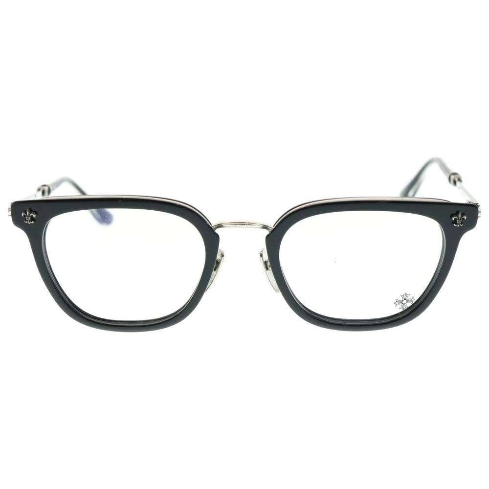 CHROME HEARTS(クロムハーツ) STRAPADICTOME BSフレアテンプル スクエアフレームサングラス ブラック/クリア