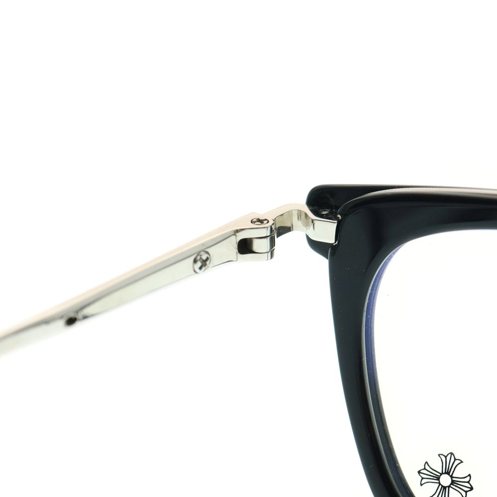 CHROME HEARTS(クロムハーツ) STRAPADICTOME BSフレアテンプル スクエアフレームサングラス ブラック/クリア