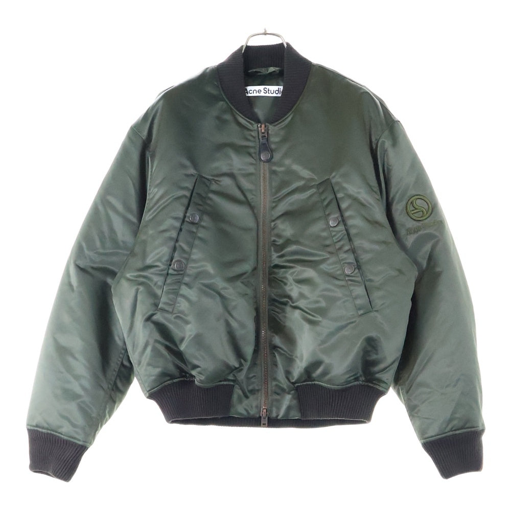 Acne Studios(アクネ ストゥディオズ) Bomber Jacket B90819 ロゴグラムボンバージャケット グリーン